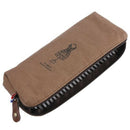 Dark coffee Hangers linen canvas retro pencil case