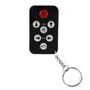 Mini Universal TV Remote Control Keychain 7 Keys With Keychain Black Controller
