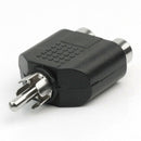 4x RCA Y Splitter Adapter 2Female to 1Male For Audio Video AV TV Cable Con ARV