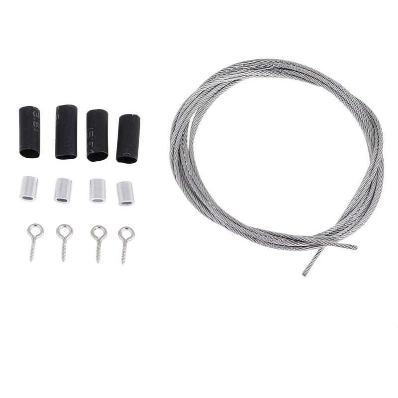 Steel Fixed Rope Retrofit Kit for 1/10 Off-Road Racing Crawler Car Ornament