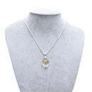 1pc Teardrop Crystal Cross Carved Necklace Engagement Wedding Jewelry Pendan Gw