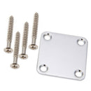 1 Set Electric Guitar Neck Plate with Screws for Strat Tele Guitar Precisio
