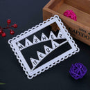 1pc Metal Wish Flags Square Dies Stencil Craft Embossing Cut Die For DIY