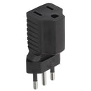 250V 10A Three Round Pin Extension Plug Embedded Plug Male to 5-15R Female