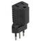 250V 10A Three Round Pin Extension Plug Embedded Plug Male to 5-15R Female