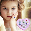 12pcs/Set Girls Kids Child Diamate Adjustable Rings Crystal Rings Jewelry Party