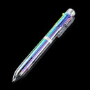 Multi-color 6 in 1 Color Ballpoint Pen Ball Point Pens Kids School Supply XMAS