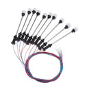 10Pcs Railway Led Lamppost Lamps Street Lights 1:100 HO Scale B
