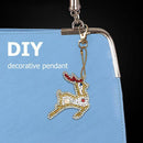 4pcs DIY Full Drill Special Shaped Christmas Diamond Painting Key Chain