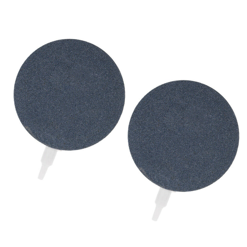 Aquarium Bubble Air Stone Fish Tank Pump Hydroponics Disk Diffuser 10cm 2Pcs