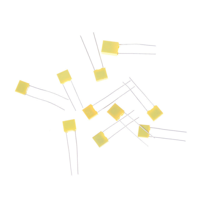 50Pcs 10 Value 1nF-0.47uF Set Polypropylene Safety Plastic Film Capacitor Kit Ew