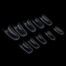 500pcs false nail tips acrylic pieces transparent color French style