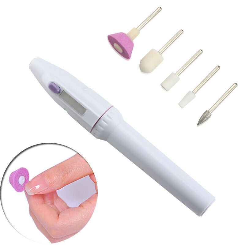 New 5 In 1 Nail Trimming Kit Electric Salon Shaper Manicure Pedicure Kit R6F4