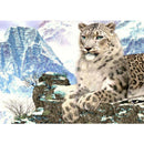 Diamond Painting Snow Leopard Full Round Rhinestone Picture DIY Set 40x30cm