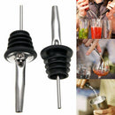 8 x Stainless Steel Speed Pourer Dispenser Free Flow Bottle Spirit Nip Pour Shot