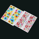 50 Sheets Flower Pattern Nail Art Decals Water Transfer Stickers DIY Decor Hot
