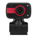 USB Webcam with Microphone 2LED Night Vision Clip-on Web Camera Red