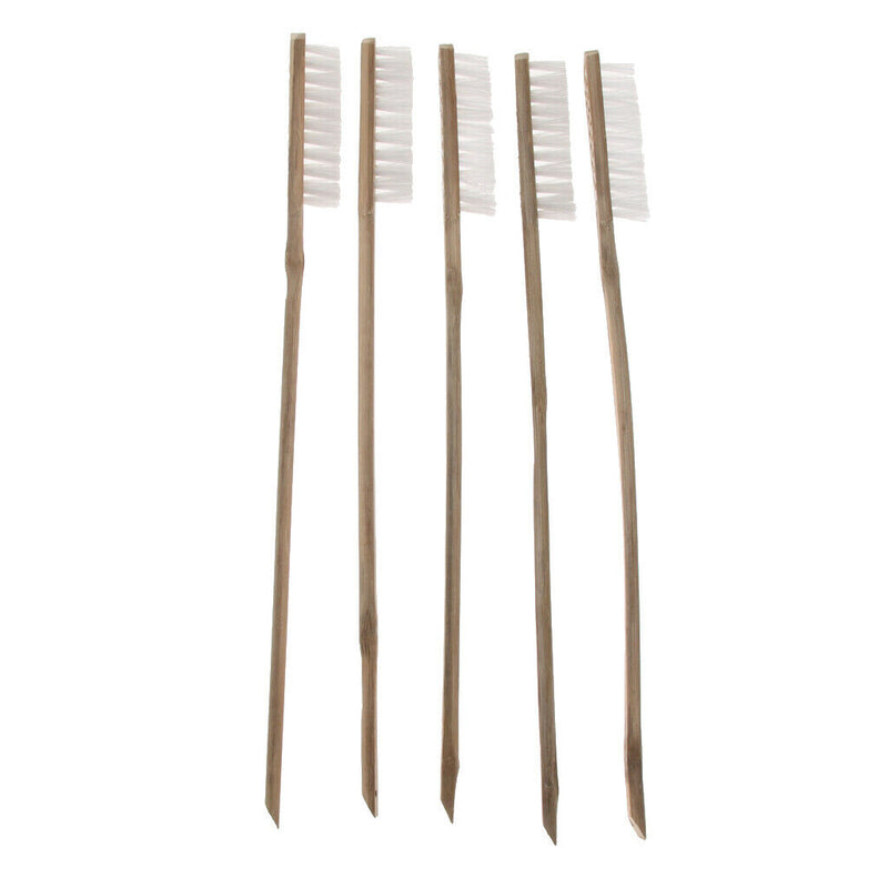 5Pcs Wooden Long Handle Parrot Bird Cage Cleaning Brush Cage Accessories