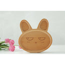 Rabbit Shaped Serving Tray Sushi Wood Serving Tray Divided Plate for Kids