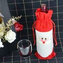 Christmas Santa Claus Style Wine Bottle Bag Cover Xmas Home Ornament Decor A