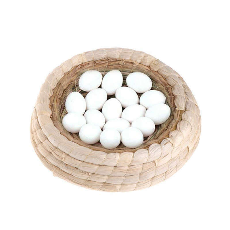 Handwoven Birds Nest Corn Leaves And Straw Incubation Bed Courtship Breedin Q8V9