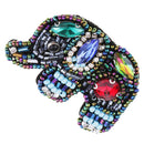 Beads Rhinestone Elephant Patches Sew On Badge Bag Appliques Sewing Craft