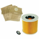 for Karcher Wet & Dry Vacuum Cleaners Bags and Filter Set