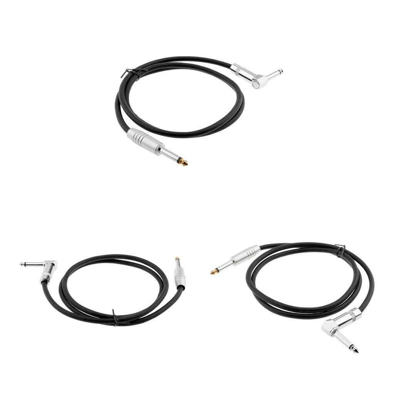 4 pcs Stereo 6.35mm to 6.35mm 1/4" Jack Camera Headphone Audio Cable