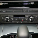 For Audi A6 A7 2012-2018 2pcs Carbon Fiber Air Conditioning Knob Cover Stickers