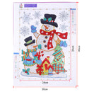 Special Shaped Drill Diamond Painting DIY Snowman Rhinestone Picture (H021)