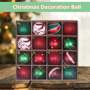 16pcs 6cm Christmas Decoration Balls Tree Hanging Ball Home Ornament (F)