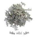 100x Hope Shaped Pendants For Jewelry Making Bracelets Findings Crafts