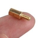 50Pcs M3 Male to Female 14mm Brass Screw Hexagonal Standoff Spacers A6U9