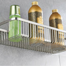 30Cm Wall Mounted Single Tier Bathroom Shelf Shampoo Shelves Basket Storage