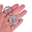 Mom Keychain Disc Charm Jewelry Best Souvenir Mother's Day Gift Keyring FashA3C