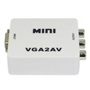 Premium Computer VGA to AV TV Composite RCA S-Video Scan Converter 1080P