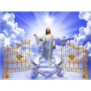 5D DIY Full Drill Diamond Painting Religion Door Cross Stitch Embroidery