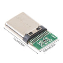 10PC USB-3.1 Welding Male Jack Plug PCB Connector Board Plugs Data Line Terminal
