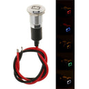 12mm Waterproof LED Battery Alternator Warning Light Lamp Dash Panel Green
