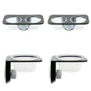 4Pcs Reptile Food Water Feeding Bowl Feeder with Suction Cup Double & Single