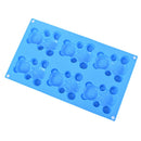 1PCS 6 Holes Lovely Bears Form Cake Mould Silicone Molds Baking Kitchen Suppl Gw