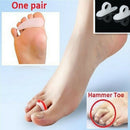 2pcs 1Pair Soft Silicone Gel Toe Straightener Hammer Claw-like Mallet Toe Aid