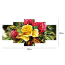 Flowers 5D DIY Full Drill Diamond Painting Craft 5-pictures Combination Kit
