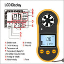 Rz818 Anemometers Anemometer Lcd Digital Wind Speed Meter Portable Anemomet S1B4