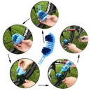 Cycling Bicycle Chain Cleaner Flywheel Wash Kit Cassette Brushes Scrubber bo Kw