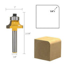 4 Piece 1/2'' 3/8'' 1/4'' 1/8'' Round Over Edge Forming Router Bits - 1/4" Shank