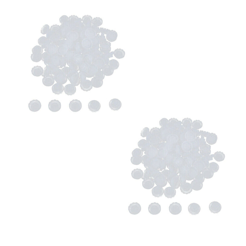 200Pcs Clear Individual Eyelash Glue Holder Quick Eye Lashes Blossom Cups