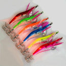 6x Electronic Shrimp LED Light Night Fishing Lure Shrimp Jigs Bait Fish  MAJ