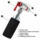 Mini Portable Bike Bicycle Tire Air CO2 Inflator Pump Valve Head Presta Sale