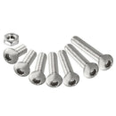 280pcs M2 304 Stainless Steel Hex Socket Button Head Cap Bolts Screws Nuts  W4P9
